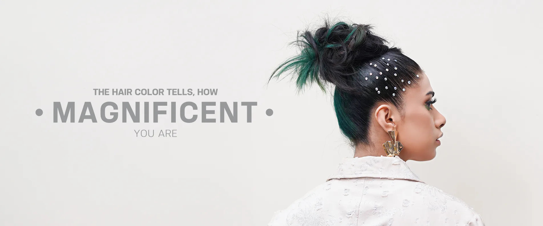 Eazicolor Aqua Green Hair Color With Hidden Chunks