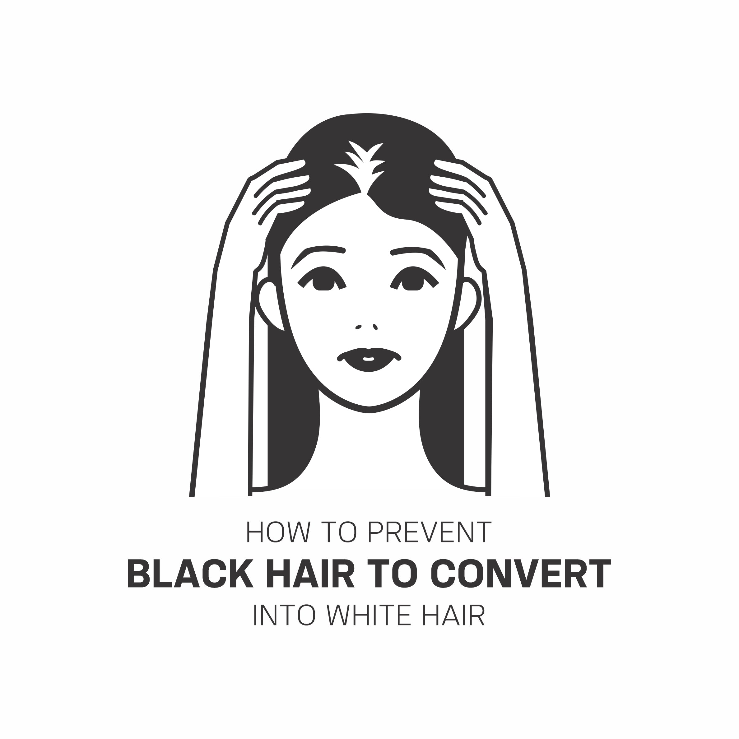 How to stop black hair conversion into white hair
