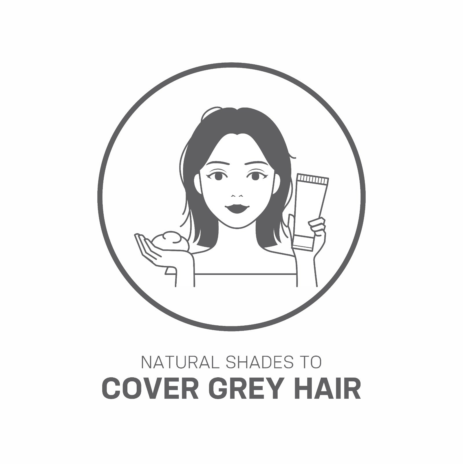 Cover grey hair with natural shades