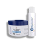 Eazicolor hair color products including a jar and a bottle on a white background